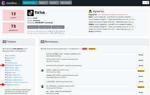 TikTok - Exodus Privacy